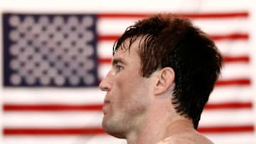 TUALATIN, OR - JUNE 26: Chael Sonnen conducts a workout at the Team Quest gym on June 26, 2012 in Tualatin, Oregon. Sonnen will fight Anderson Silva July 7, 2012 at UFC 148 in Las Vegas, Nevada. (Photo by Jonathan Ferrey/Getty Images)