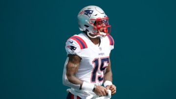 New England Patriots wide receiver N'Keal Harry. (Photo by Mark Brown/Getty Images)