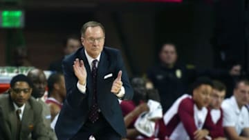 Jan 23, 2016; Waco, TX, USA; Oklahoma Sooners head coach Lon Kruger on the sidelines against the Baylor Bears at the Ferrell Center. Oklahoma won 82-72. Mandatory Credit: Erich Schlegel-USA TODAY Sports