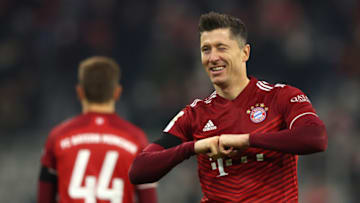Robert Lewandowski. (Photo by Alexander Hassenstein/Getty Images)