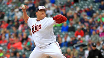 MINNEAPOLIS, MN - OCTOBER 1: Bartolo Colon .(Photo by Andy King/Getty Images)
