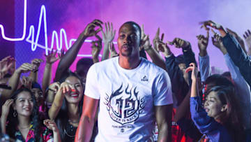 CHENGDU, CHINA - AUGUST 30: NBA player Dwight Howard attends an advertisement shooting on August 31, 2017 in Chengdu, Sichuan Province of China. (Photo by VCG) via Getty Images) (Photo by VCG/VCG via Getty Images)