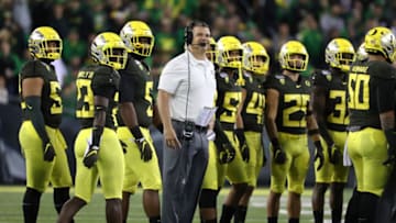 Mario Cristobal, Oregon Ducks. (Photo by Abbie Parr/Getty Images)