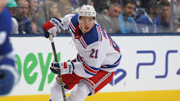 Brett Howden #21 of the New York Rangers Photo by Claus Andersen/Getty Images)