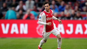 AMSTERDAM, NETHERLANDS - MARCH 31: Nicolas Tagliafico of Ajax during the Dutch Eredivisie match between Ajax v PSV at the Johan Cruijff Arena on March 31, 2019 in Amsterdam Netherlands (Photo by Eric Verhoeven/Soccrates/Getty Images)