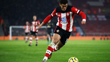 SOUTHAMPTON, ENGLAND - DECEMBER 04: Che Adams of Southampton in action during the Premier League match between Southampton FC and Norwich City at St Mary's Stadium on December 04, 2019 in Southampton, United Kingdom. (Photo by Bryn Lennon/Getty Images)