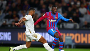 Ousmane Dembele of FC Barcelona. (Photo by Jason McCawley/Getty Images)