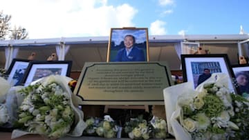 Vichai Srivaddhanaprabha tribute (Photo by LINDSEY PARNABY/AFP via Getty Images)