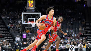 Cade Cunningham #2 of the Detroit Pistons. (Photo by Thearon W. Henderson/Getty Images)