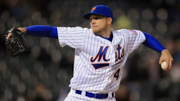 DENVER, CO - APRIL 16: Starting pitcher Aaron Laffey #47 of the New York Mets delivers against the Colorado Rockies at Coors Field on April 16, 2013 in Denver, Colorado. (Photo by Doug Pensinger/Getty Images)