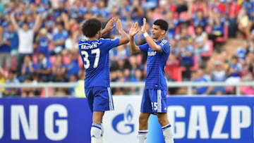 BANGKOK, THAILAND - MAY 30: Dominic Solanke (R)
