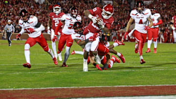NORMAN, OK - OCTOBER 28: Running back Abdul Adams