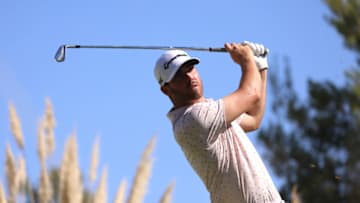 LAS VEGAS, NEVADA - OCTOBER 15: Matthew Wolff of the United States plays his shot from the 13th tee during the first round of The CJ Cup @ Shadow Creek on October 15, 2020 in Las Vegas, Nevada. (Photo by Christian Petersen/Getty Images)