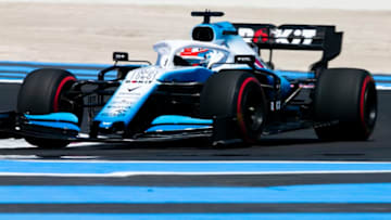 LE CASTELLET, FRANCE - JUNE 21: George Russell of Great Britain driving the (63) Rokit Williams Racing FW42 Mercedes on track during practice for the F1 Grand Prix of France at Circuit Paul Ricard on June 21, 2019 in Le Castellet, France. (Photo by Charles Coates/Getty Images)