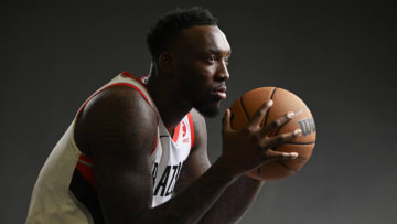 Sep 26, 2022; Portland, WA, USA; Portland Trail Blazers guard Nassir Little (10) poses for a portrait during the teams media day. Mandatory Credit: Troy Wayrynen-USA TODAY Sports