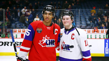 HAMILTON, ON - JANUARY 16: Alexis Lafreniere #11 (Photo by Vaughn Ridley/Getty Images)