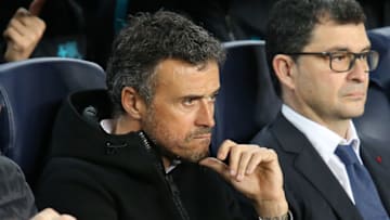 BARCELONA, SPAIN - MARCH 8: Coach of FC Barcelona Luis Enrique Martinez looks on before the UEFA Champions League Round of 16 second leg match between FC Barcelona and Paris Saint-Germain (PSG) at Camp Nou on March 8, 2017 in Barcelona, Spain. (Photo by Jean Catuffe/Getty Images)