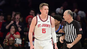 St. John's basketball guard David Caraher. (Photo by Steven Ryan/Getty Images)