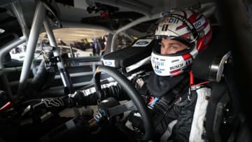 FORT WORTH, TX - MARCH 30: Kevin Harvick, driver of the #4 Mobil 1/O'Reilly Auto Parts Ford, sits in his car during practice for the Monster Energy NASCAR Cup Series O'Reilly Auto Parts 500 at Texas Motor Speedway on March 30, 2019 in Fort Worth, Texas. (Photo by Chris Graythen/Getty Images)