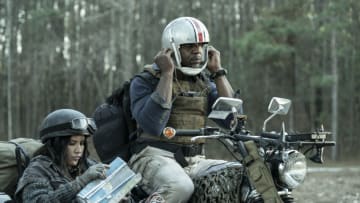 Terry Crews as Joe, Olivia Munn as Evie - Tales of the Walking Dead _ Season 1 - Photo Credit: Curtis Bonds Baker/AMC