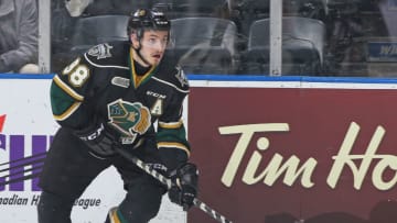 LONDON, ON - FEBRUARY 24: Victor Mete