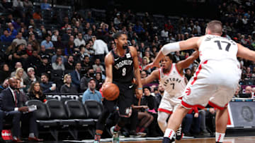 Brooklyn Nets Spencer Dinwiddie. Mandatory Copyright Notice: Copyright 2018 NBAE (Photo by Nathaniel S. Butler/NBAE via Getty Images)