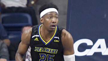 Potential St. John's basketball target Justyn Mutts of the Delaware Blue Hens