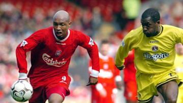 Liverpool, El Hadji Diouf. (PAUL BARKER/AFP via Getty Images)