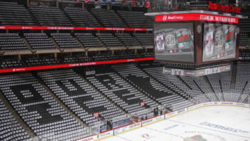 ST. PAUL, MN - APRIL 17: A general view of the Xcel Energy Center before Game Four of the Western Conference First Round during the 2018 NHL Stanley Cup Playoffs between the Winnipeg Jets and the Minnesota Wild on April 17, 2018 in St. Paul, Minnesota. (Photo by Bruce Kluckhohn/NHLI via Getty Images)
