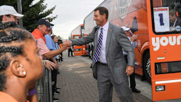 Clemson head coach Dabo Swinney during Tiger Walk before game at the Mercedes-Benz Stadium in Atlanta, Georgia Monday, September 5, 2022.Ncaa Fb Clemson At Georgia Tech