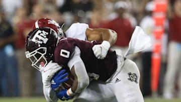 Ainias Smith, Texas A&M football Mandatory Credit: Thomas Shea-USA TODAY Sports