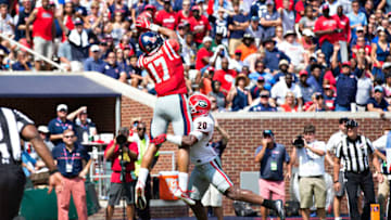 OXFORD, MS - SEPTEMBER 24: Evan Engram