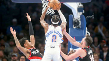 Shai Gilgeous-Alexander #2 of the Oklahoma City Thunder (Photo by Ian Maule/Getty Images)