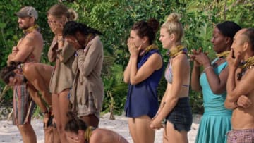 "It Is Not a High Without a Low" - Brad Culpepper, Troyzan Robertson, Sierra Dawn-Thomas, Michaela Bradshaw, Sarah Lacina, Aubry Bracco, Andrea Boehlke, Cirie Fields and Tai Trang on the twelfth episode of SURVIVOR: Game Changers, airing Wednesday, May 10 (8:00-9:00 PM, ET/PT) on the CBS Television Network. Photo: Screen Grab/CBS Entertainment ÃÂ©2017 CBS Broadcasting, Inc. All Rights Reserved.