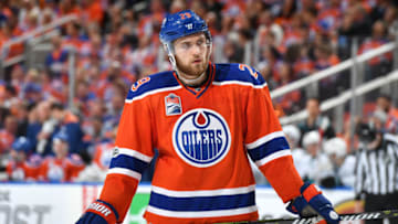 EDMONTON, AB - APRIL 20: Leon Draisaitl. (Photo by Andy Devlin/NHLI via Getty Images)
