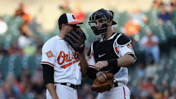 BALTIMORE, MD - JUNE 06: Catcher Caleb Joseph