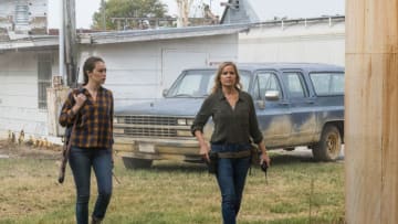 Alycia Debnam-Carey as Alicia Clark, Kim Dickens as Madison Clark - Fear the Walking Dead _ Season 4, Episode 2 - Photo Credit: Richard Foreman, Jr/AMC