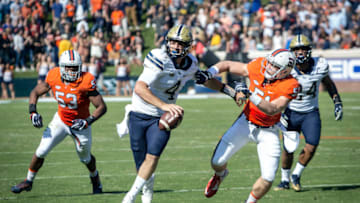 CHARLOTTESVILLE, VA - OCTOBER 15: Quarterback Nathan Peterman