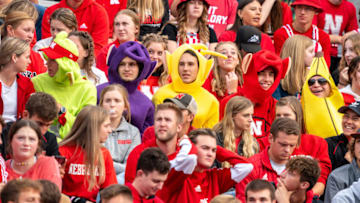 Nebraska Cornhuskers fans in costumes watch pregame celebrations (Dylan Widger-USA TODAY Sports)