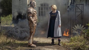 The Thirteenth Doctor battles a lot more than just one Cyberman in tonight's episode.Photo Credit: Ben Blackall/BBC Studios/BBC America