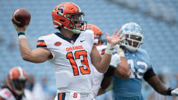 Syracuse football, Tommy DeVito (Mandatory credit: Robert Willett/Pool Photo via USA TODAY Sports)