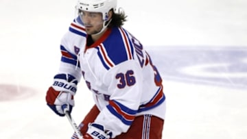 Jan 2, 2016; Sunrise, FL, USA; New York Rangers right wing Mats Zuccarello (36) skates before a game against the Florida Panthers before a game at BB&T Center. Mandatory Credit: Robert Mayer-USA TODAY Sports