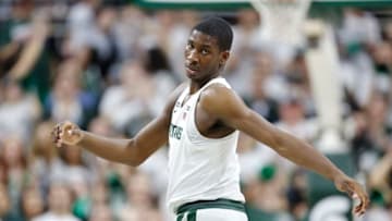 EAST LANSING, MI - FEBRUARY 20: Jaren Jackson Jr. #2 of the Michigan State Spartans during a game against the Illinois Fighting Illini at Breslin Center on February 20, 2018 in East Lansing, Michigan. (Photo by Rey Del Rio/Getty Images)