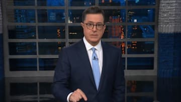 The Late Show with Stephen Colbert airing tonight, Monday, July 11, 2016, including guests Bryan Cranston, Busy Phillips, and musical performance by Blink-182 taping in New York. Photo: Timothy Kuratek/CBS ÃÂ©2016CBS Broadcasting Inc. All Rights Reserved