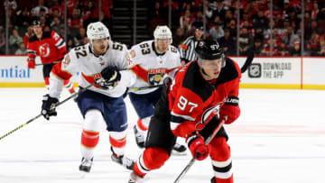 Nikita Gusev #97 of the New Jersey Devils (Photo by Elsa/Getty Images)