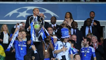 Roberto Di Matteo manager / head coach of Chelsea with The UEFA Champions League Trophy (Photo by AMA/Corbis via Getty Images)