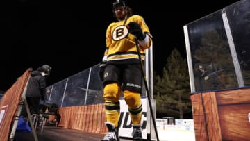 David Pastrnak #88 of the Boston Bruins. (Photo by Christian Petersen/Getty Images)