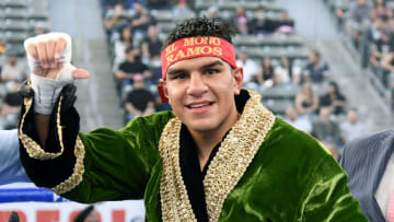 CARSON, CALIFORNIA - MAY 01: Jesus Ramos celebrates his unanimous decision win over Javier Molina during a welterweight bout at Dignity Health Sports Park on May 01, 2021 in Carson, California. (Photo by Harry How/Getty Images)