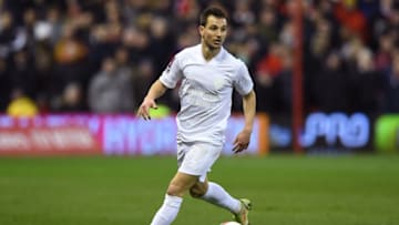 Arsenal's German-born Portuguese defender Cedric Soares is seen wearing a white kit to support the No More Red outreach and anti-knife crime initiative during the English FA Cup third round football match between Nottingham Forest and Arsenal at The City Ground in Nottingham, central England, on January 9, 2022. - - RESTRICTED TO EDITORIAL USE. No use with unauthorized audio, video, data, fixture lists, club/league logos or 'live' services. Online in-match use limited to 120 images. An additional 40 images may be used in extra time. No video emulation. Social media in-match use limited to 120 images. An additional 40 images may be used in extra time. No use in betting publications, games or single club/league/player publications. (Photo by Daniel LEAL / AFP) / RESTRICTED TO EDITORIAL USE. No use with unauthorized audio, video, data, fixture lists, club/league logos or 'live' services. Online in-match use limited to 120 images. An additional 40 images may be used in extra time. No video emulation. Social media in-match use limited to 120 images. An additional 40 images may be used in extra time. No use in betting publications, games or single club/league/player publications. / RESTRICTED TO EDITORIAL USE. No use with unauthorized audio, video, data, fixture lists, club/league logos or 'live' services. Online in-match use limited to 120 images. An additional 40 images may be used in extra time. No video emulation. Social media in-match use limited to 120 images. An additional 40 images may be used in extra time. No use in betting publications, games or single club/league/player publications. (Photo by DANIEL LEAL/AFP via Getty Images)