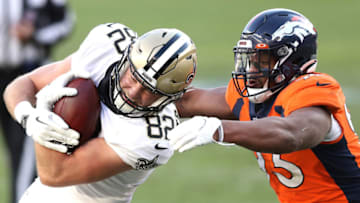 Adam Trautman, Denver Broncos (Photo by Matthew Stockman/Getty Images)